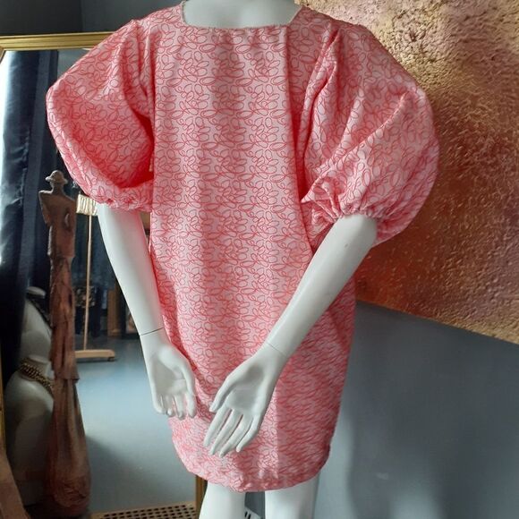 NWT Handmade Puff Sleeved Mini Dress - Picture 11 of 14